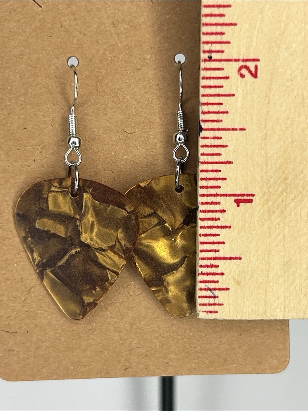 Guitar Pick Custom Earrings Fashion Jewelry - Picture 3 of 4